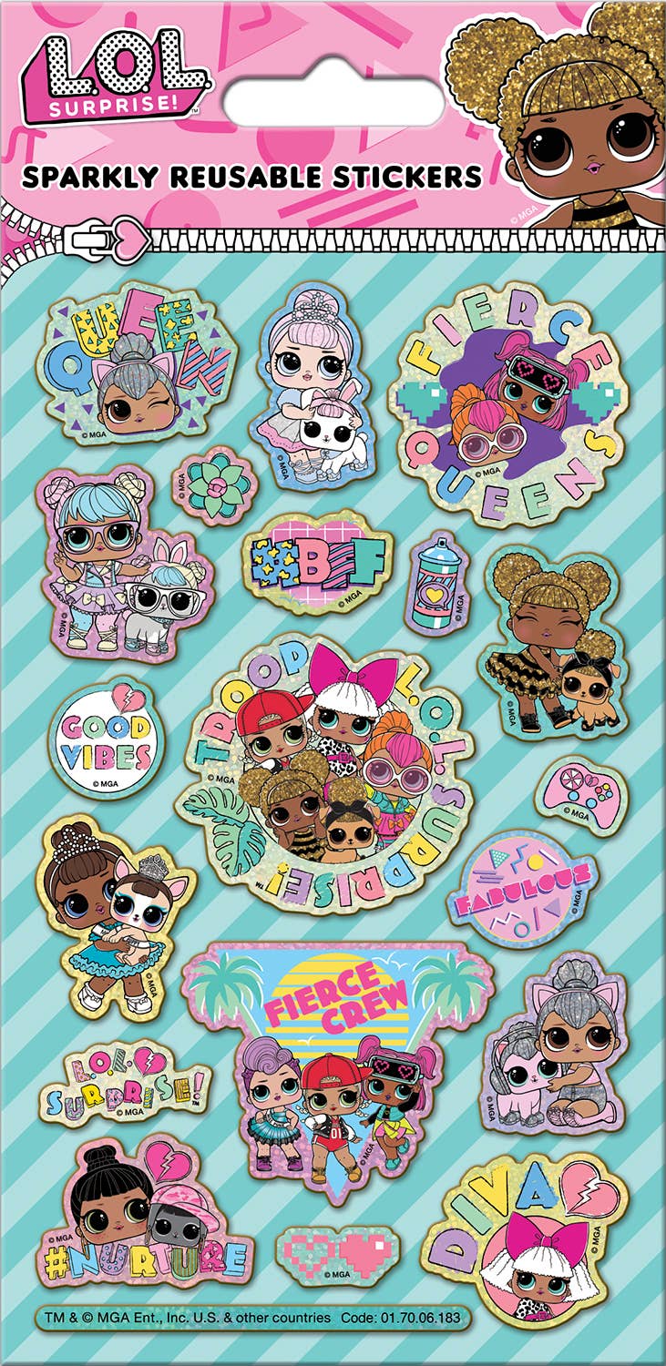 Paper Projects Ltd – wholesale Sticker – Child & baby – L.O.L. Surprise! Troop Foiled Sticker Pack0