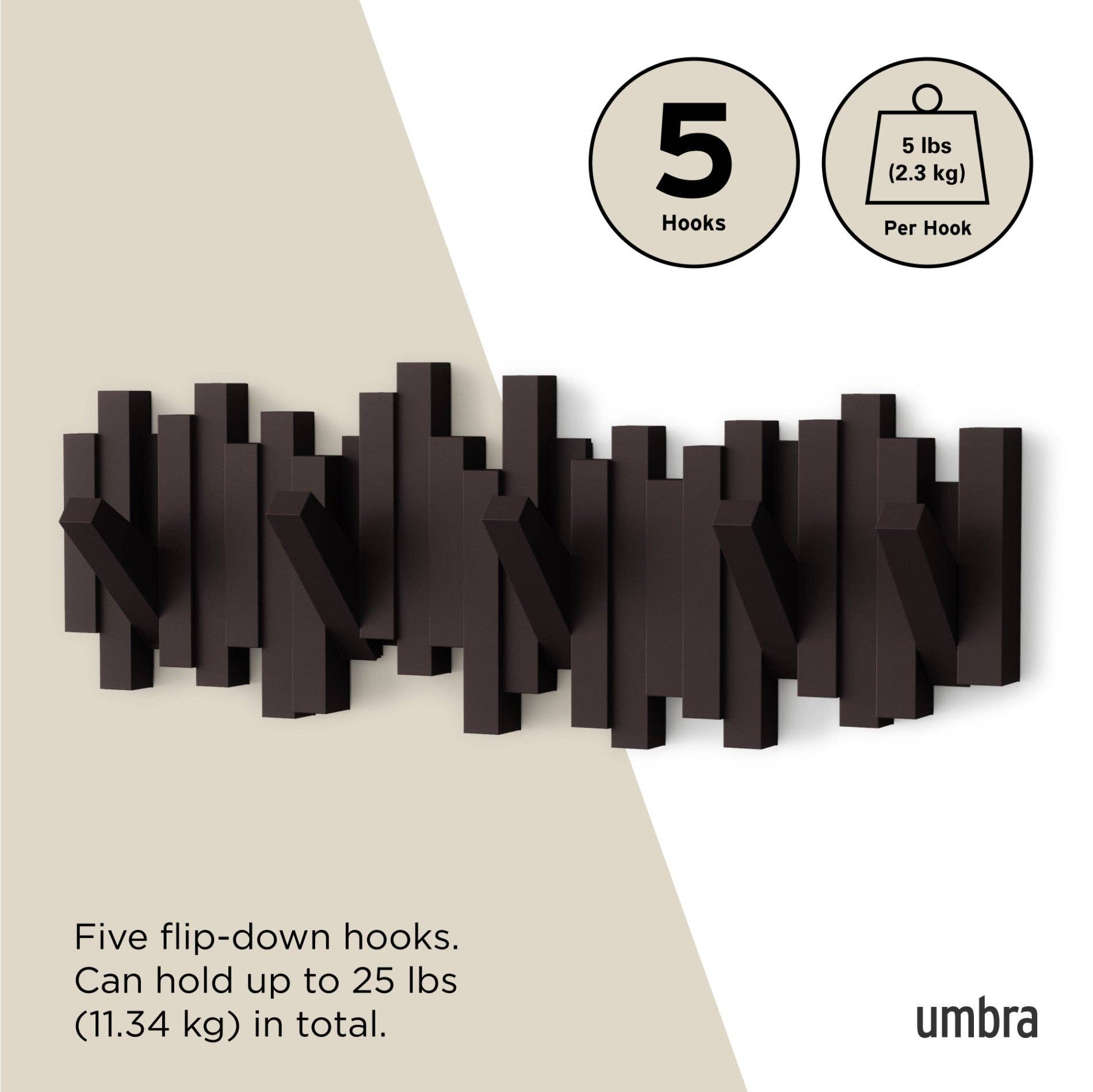 Umbra - Wholesale Wall Hook - Sticks 5 Wall Hook25