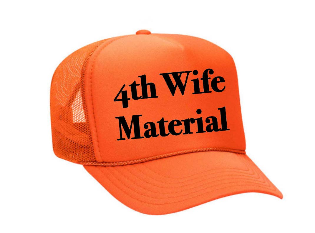 Inappropriate Trucker Hats - Venta al por mayor Gorra trucker - Mujer - Gorra de camionero 4th Wife Material29