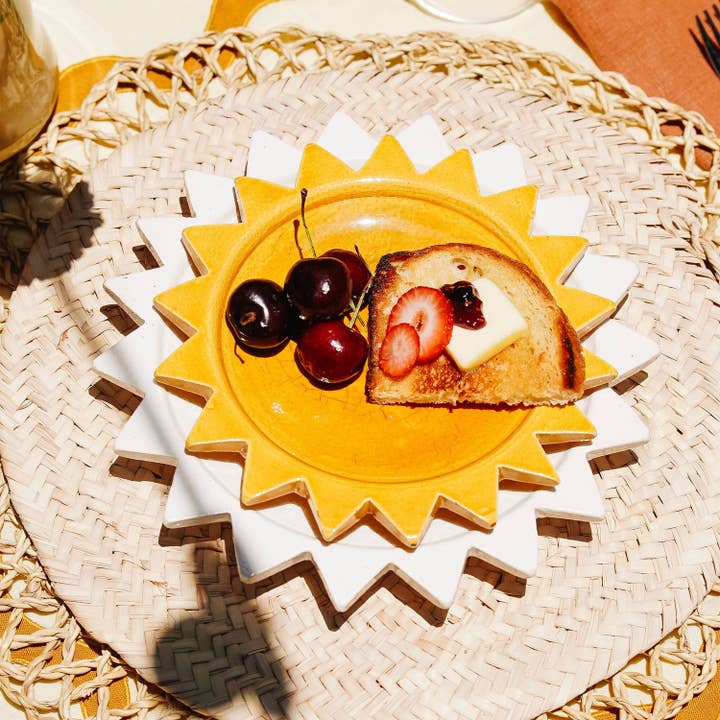 Apartment F - shipping from Austin, TX - Wholesale Decorative plate/dish/bowl - Ceramic Sun Plate15