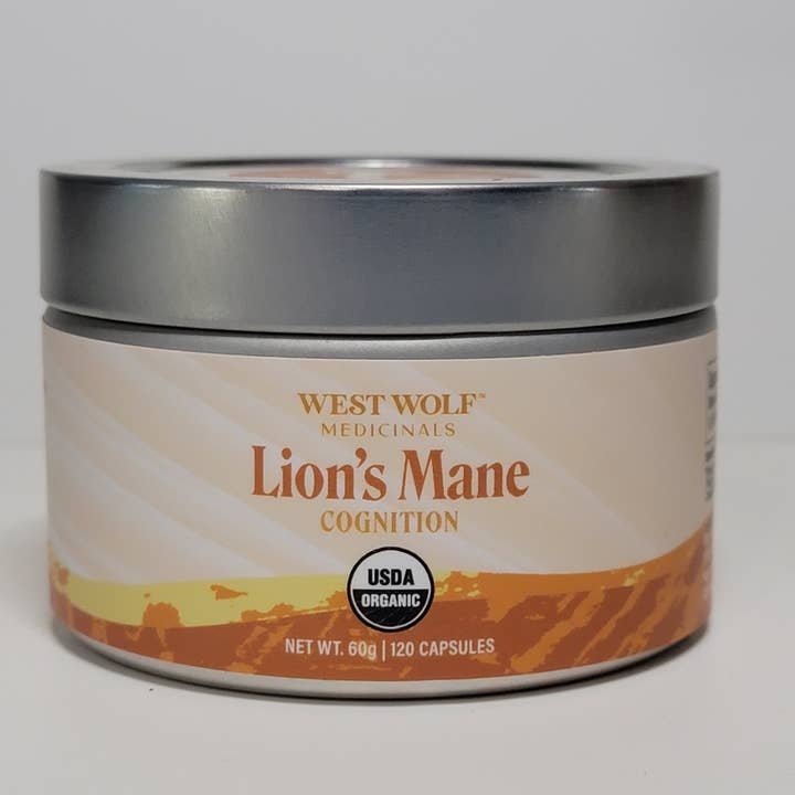 West Wolf Medicinals - Wholesale Oral Supplement/Vitamin - Organic Lion's Mane Potent Brain Support Supplement Capsules