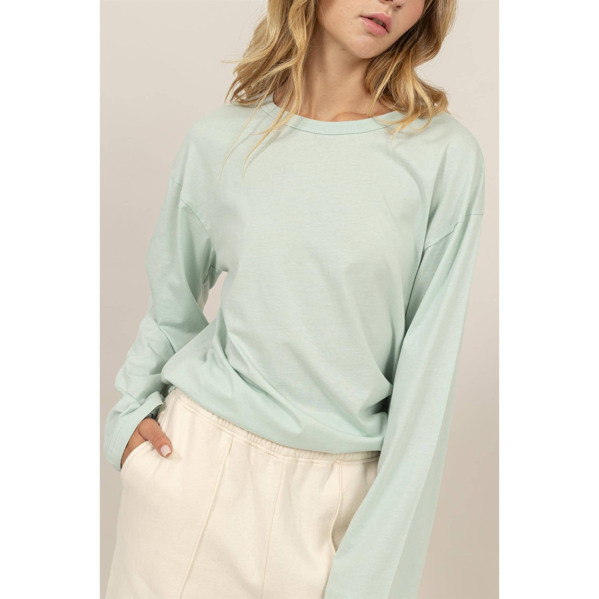 HYFVE – wholesale T-shirt (utan tryck) – Dam – Långärmad T-shirt med rund hals12