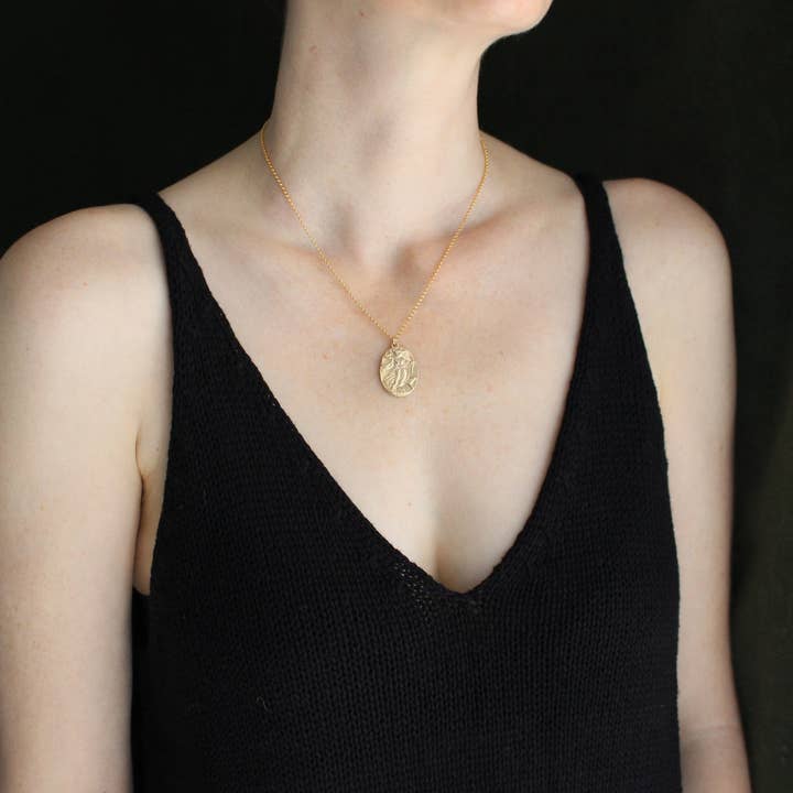 Vis a Vis Jewelry - Wholesale Pendant/Charm Necklace - Small Artemis Cameo Necklace - Diana the Huntress10