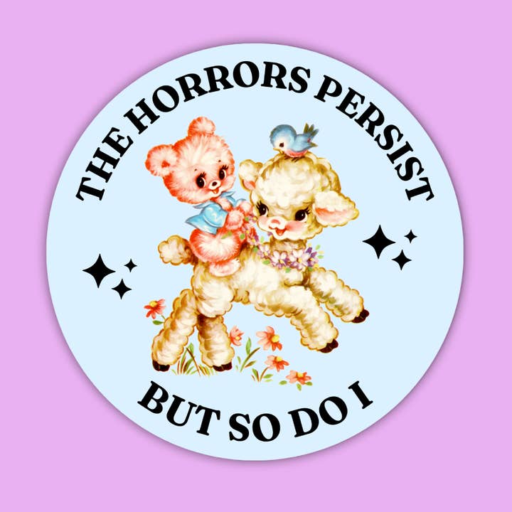 Autocollant d'humour noir, Autocollant kitsch amusant, Autocollant pour ordinateur portable pour la vente par Radical Buttons