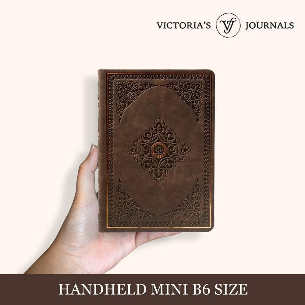 Victoria's Journals – wholesale Journal/diary – Vintage Classic Style Journal Vegan Leather (Brown)S5
