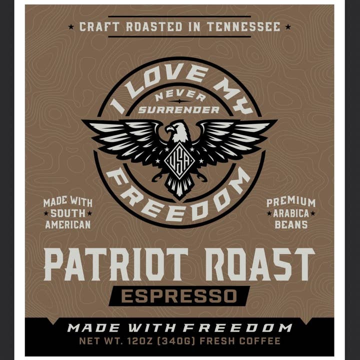 I Love My Freedom - Wholesale Ground Coffee - Espresso Roast K-Cups0