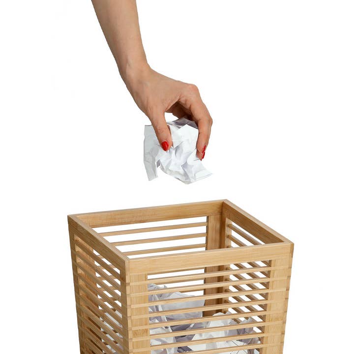 nature Recycle bin, bamboo for wholesale on Faire3