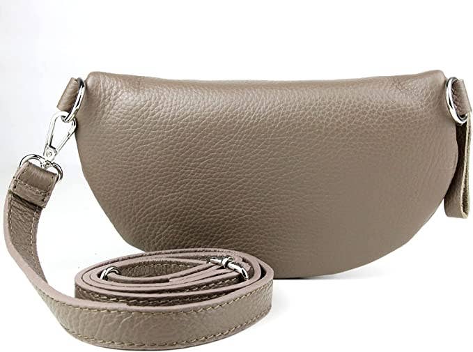 Cassette Barcelona - Wholesale Belt Bag - Women's - Cassette - Fanny Pack Leather Belt Bag Taupe1