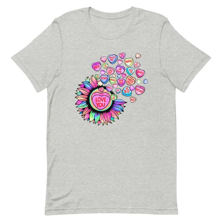 Sweetheart Sunflower Unisex t-shirt for wholesale by SUNFLOWER DREAMS BOUTIQUE