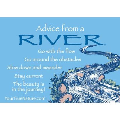 Advice from a River Jumbo Magnet for wholesale by Advice for Life by Your True Nature