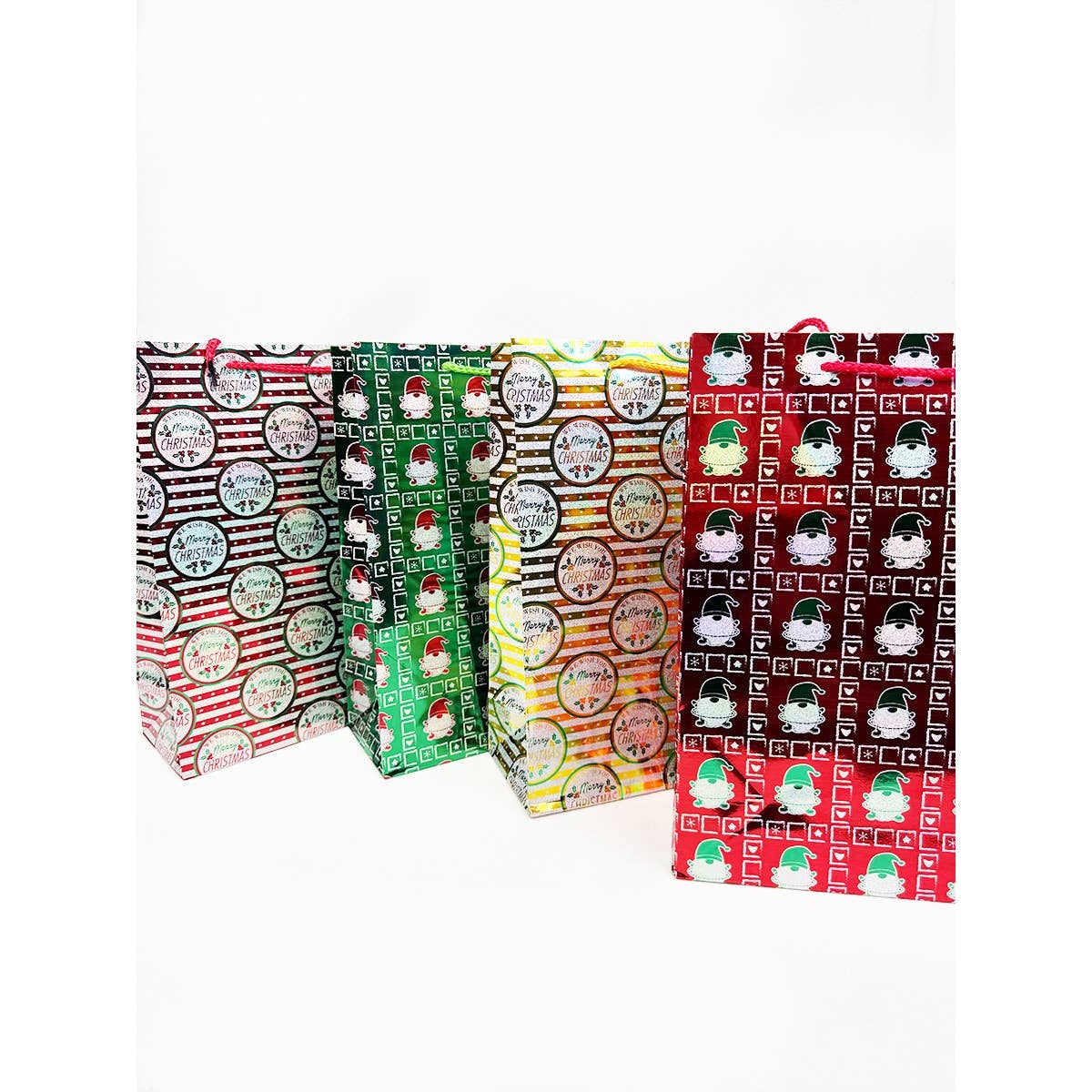 MIX COLOR Fancy Holographic Christmas Gift Bag for wholesale on Faire10