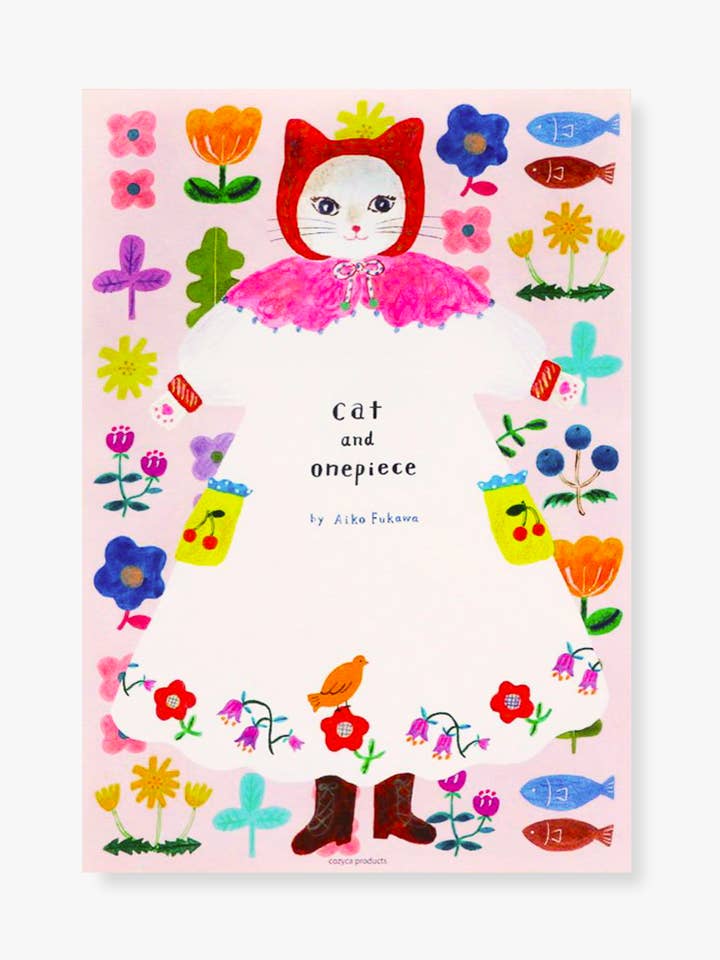 Large Writing Pad - Cat and Onepiece for wholesale by Her Winter Flowers