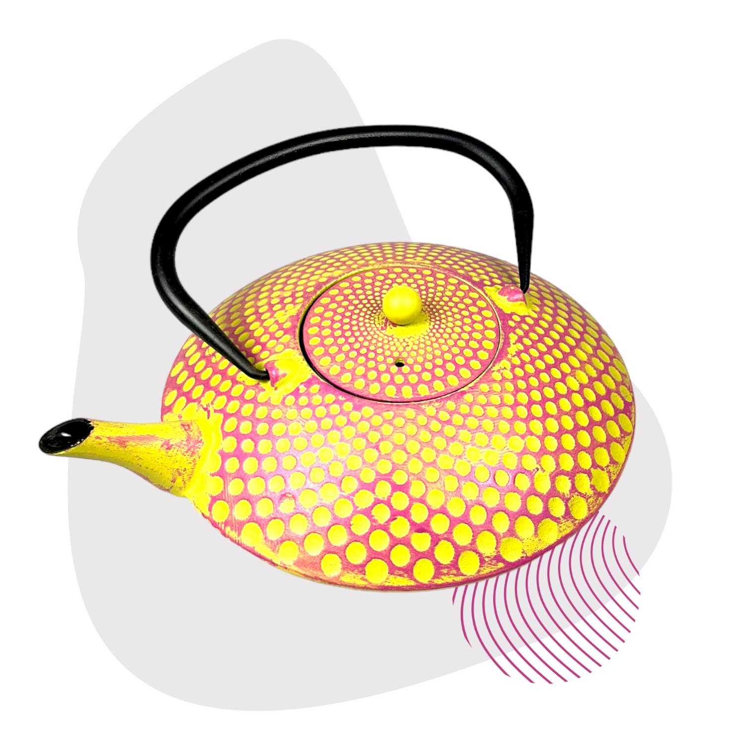 Ja-Unendlich - Wholesale Tea Pot - Yufo 1.0l teapot, colorful colors, enamelled strainer1