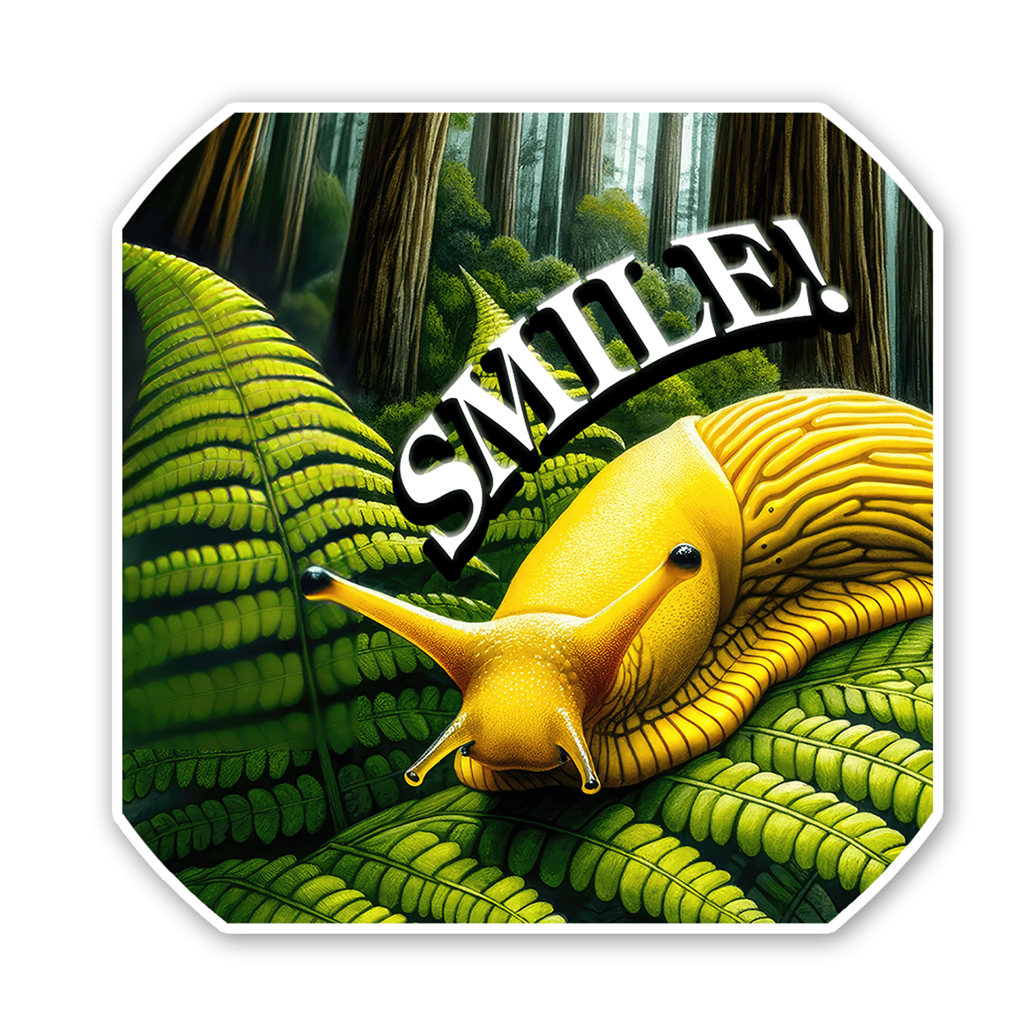 Sticker Atlas - Wholesale Sticker - Banana Slug Smile Sticker0