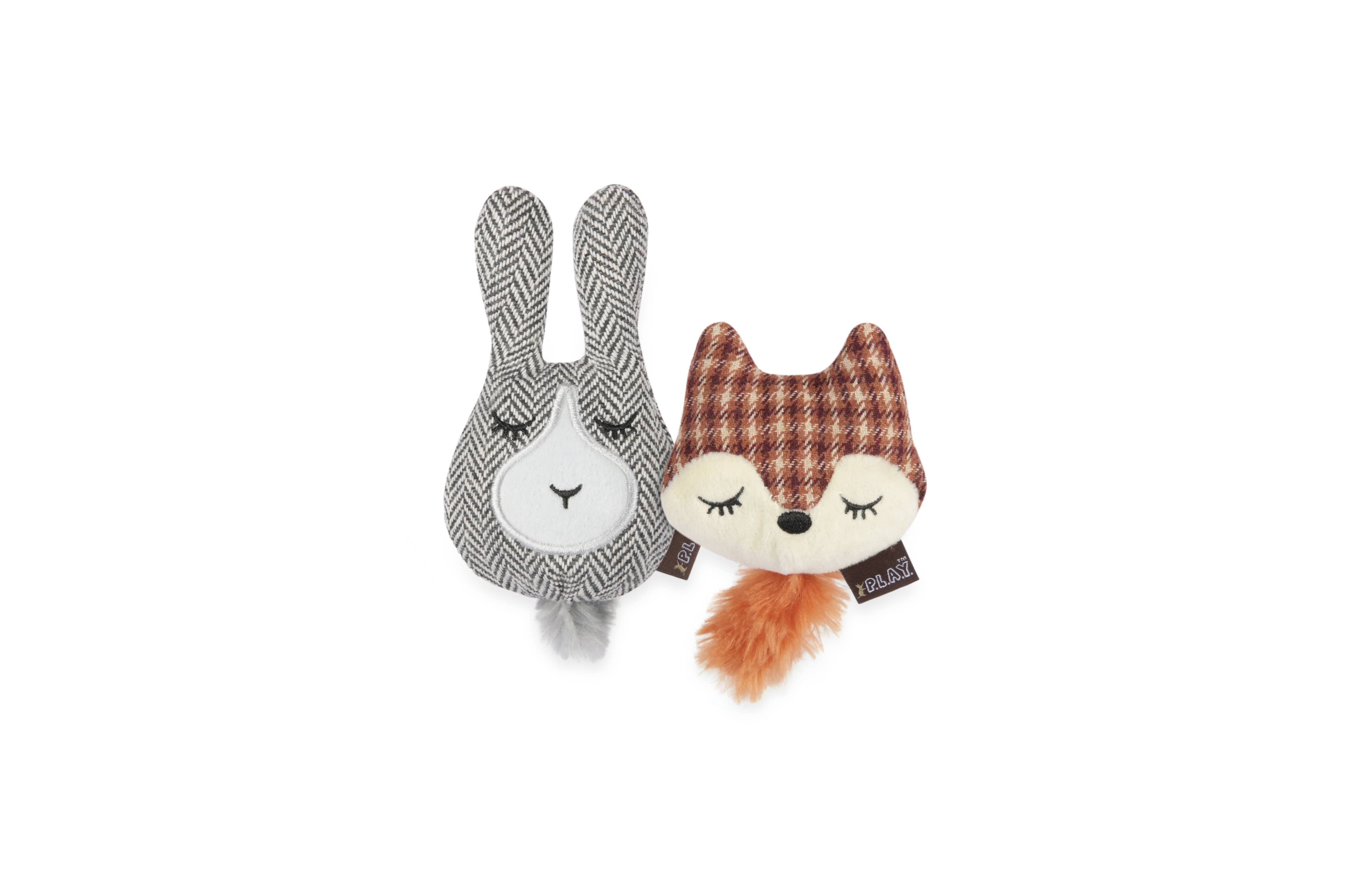 P.L.A.Y. Pet Lifestyle and You - Wholesale Pet Toy Set - Cat - Feline Frenzy Forest Friends - Foxsy and Hopsy2