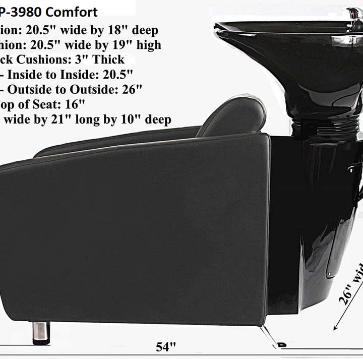 Salon Equipment Pros - Wholesale Chair - Comfort Plus Salon Backwash Shampoo Unit with Faucet Kit6