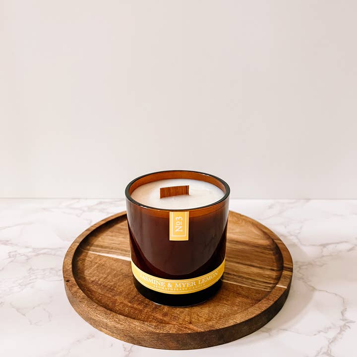 N. 3 - Candela per aromaterapia | Jasmine & Myer Lemon - Grand per la vendita all'ingrosso da parte di Aura42® Apothecary