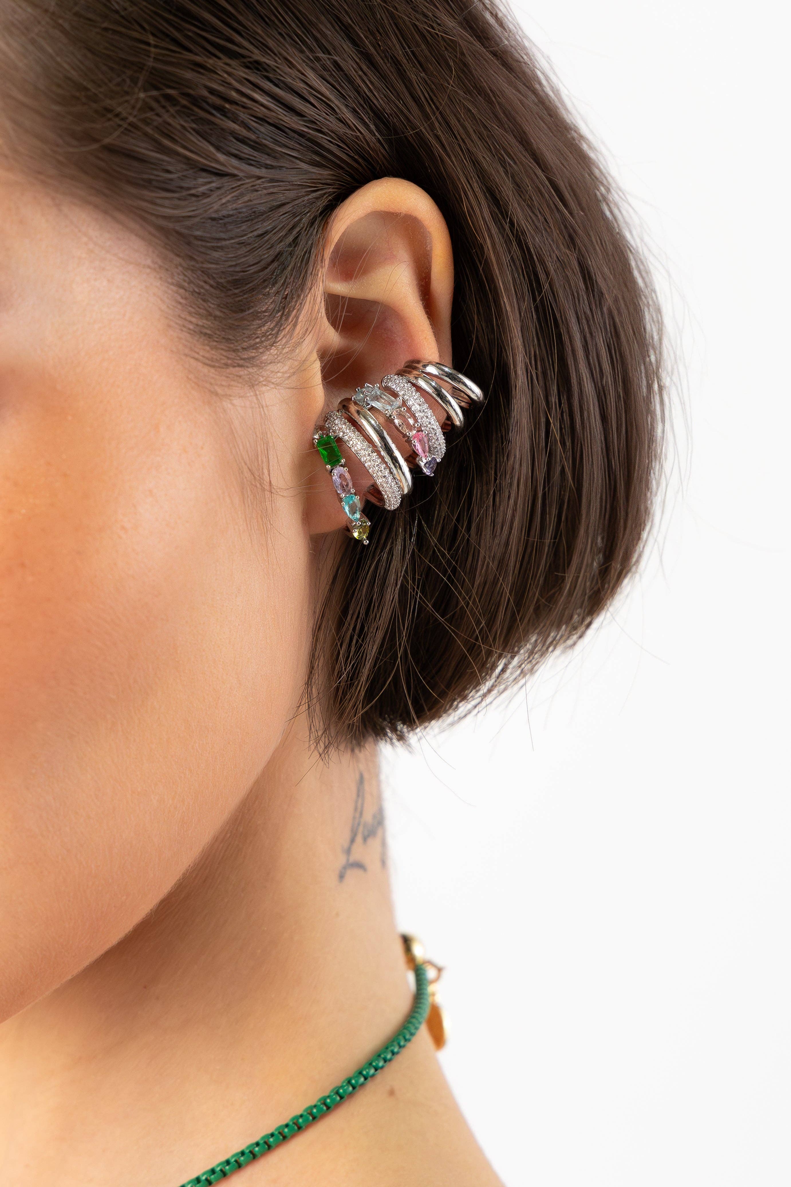 Melania Clara - Wholesale Dangle Earrings - Quinn Earrings - Silver2