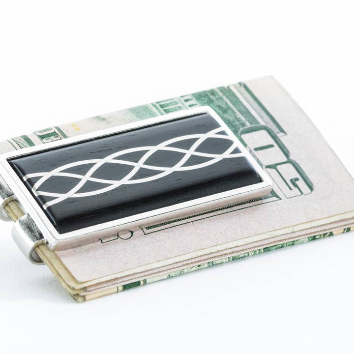 Davin and Kesler - Wholesale Money Clip - Unisex - Money Clip - Silver Inlay2