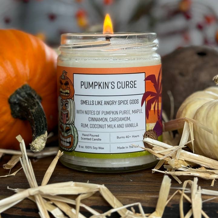 Candles - Pumpkin Spice – Cozy Fall Scented Soy for wholesale by Two Little Fruits