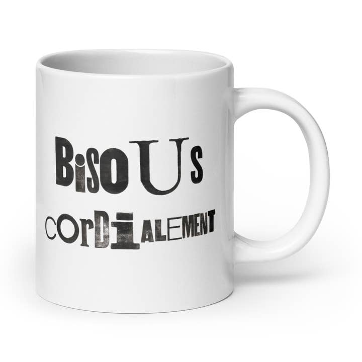 Mug Kisses Sincerely for wholesale by La fabrique de MOTS MAGIQUES