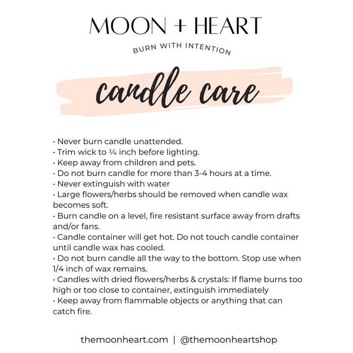 The Moon+Heart - Wholesale Jar/Filled Candle - Light me for a BJ Candle | Cool Candles | Aesthetic Candles | Manifestation Candles | Intention Candle9