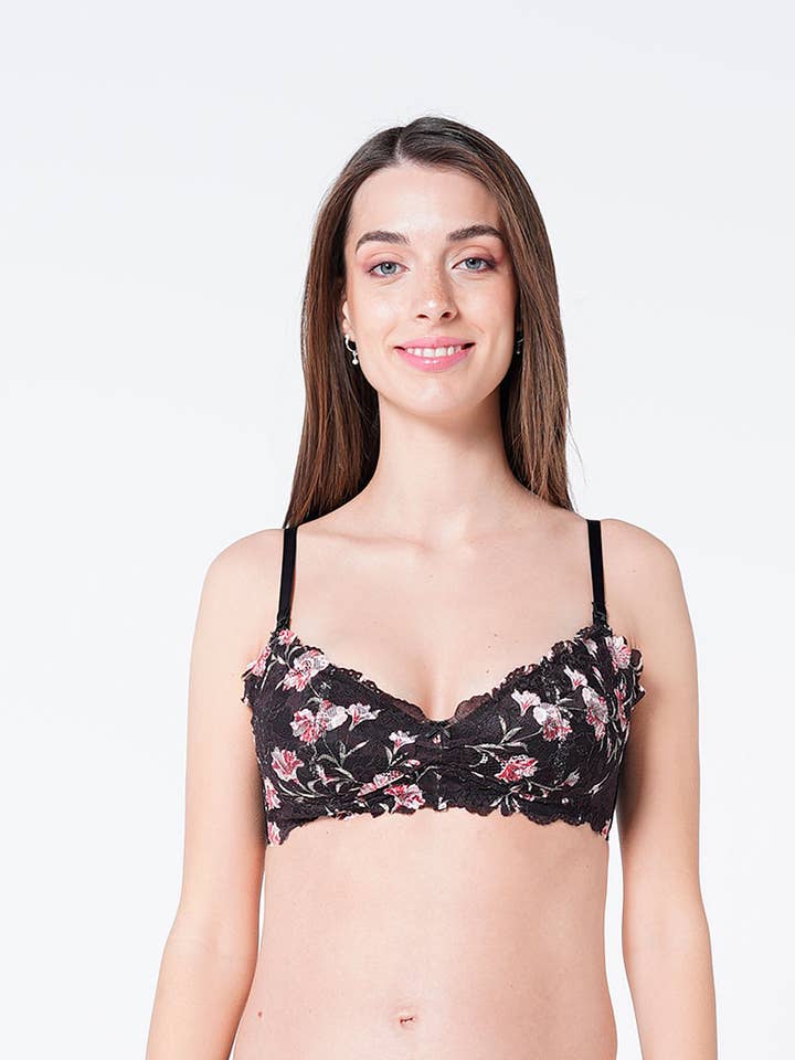 Sutiã de amamentação estampado com renda por atacado de Ohma Barcelona