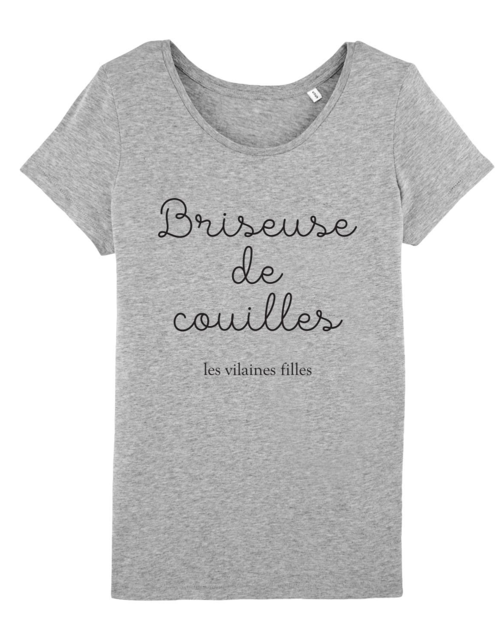 Les Vilaines Filles - Wholesale Screen Printed T-Shirt - Women's - Round neck t-shirt Ballbreaker organic2