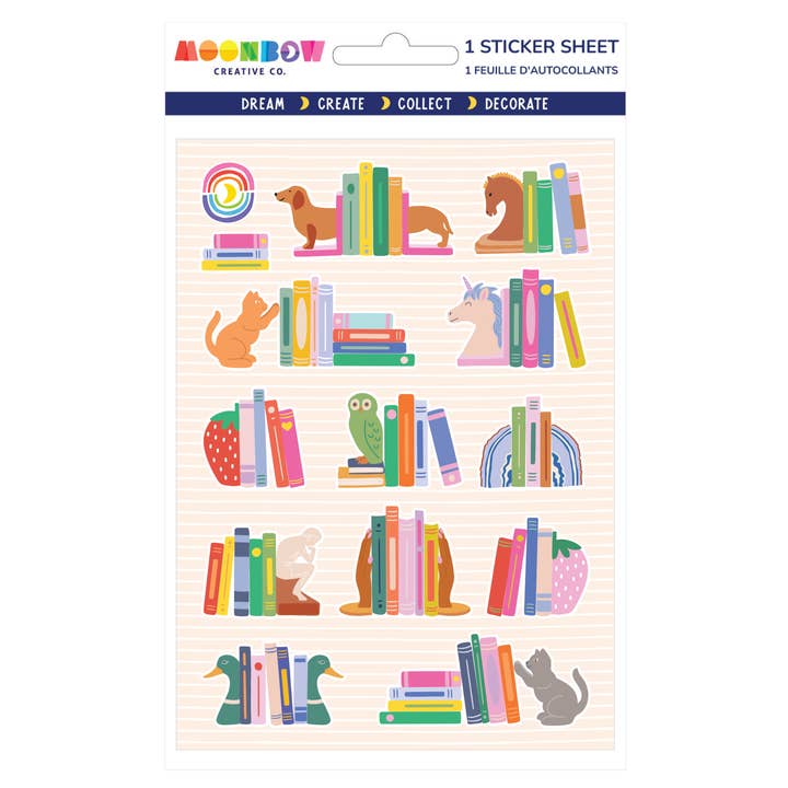 Foglio di Adesivi Lucidi Fine della Storia per la vendita all'ingrosso da parte di Moonbow Creative Co.