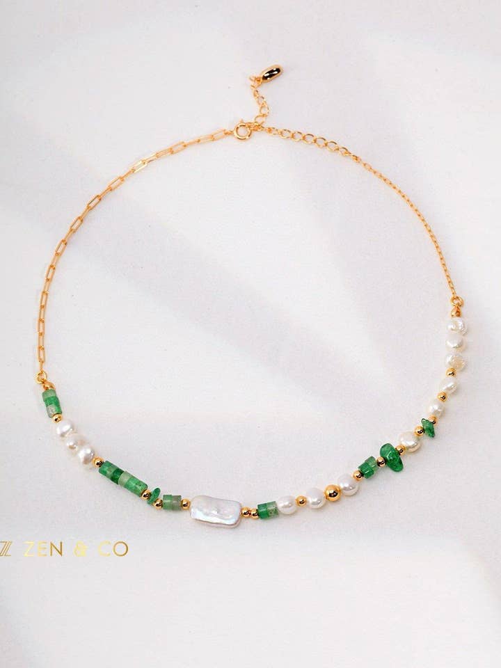 Collana di Perle Bohemian VERDI per la vendita all'ingrosso da parte di ZEN&CO Studio