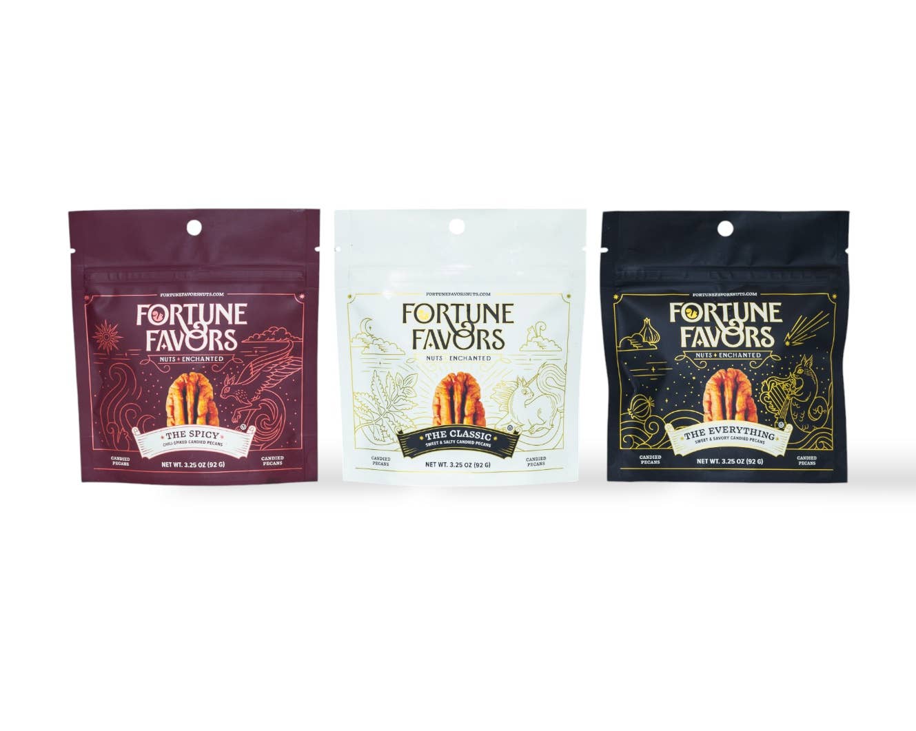 Fortune Favors - Wholesale Nuts - 3.25oz Fortune Favors The Classic Candied Pecans2