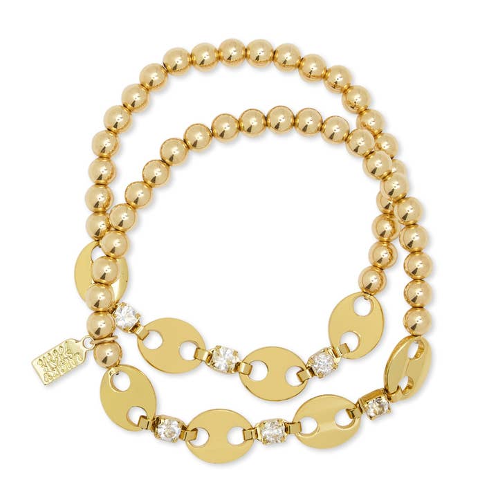 Pulseira Mariner Pave Bubble por atacado de Lucky Star Jewels