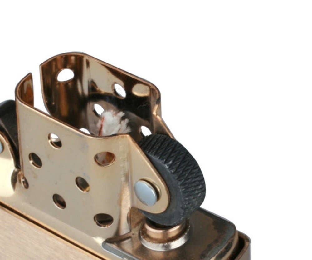 Benhalex - Wholesale Lighter - Zippo Lighter, Solid Brass, Brushed Finish, Classic #204B4