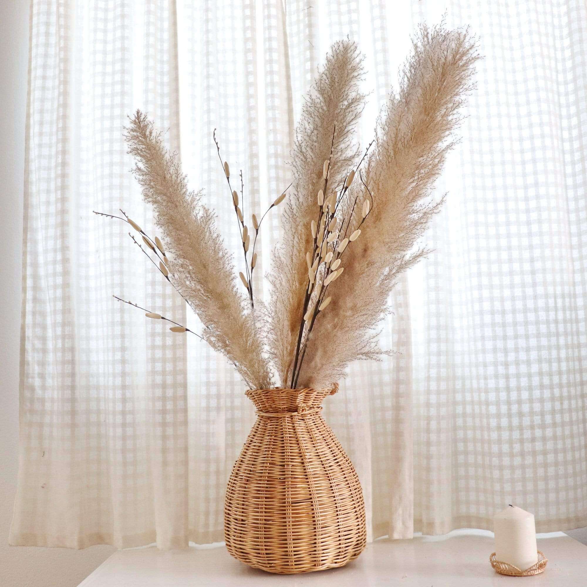 Thaihomeshop – wholesale Vase – WA RIN YA - Rattan Handwoven Vase0
