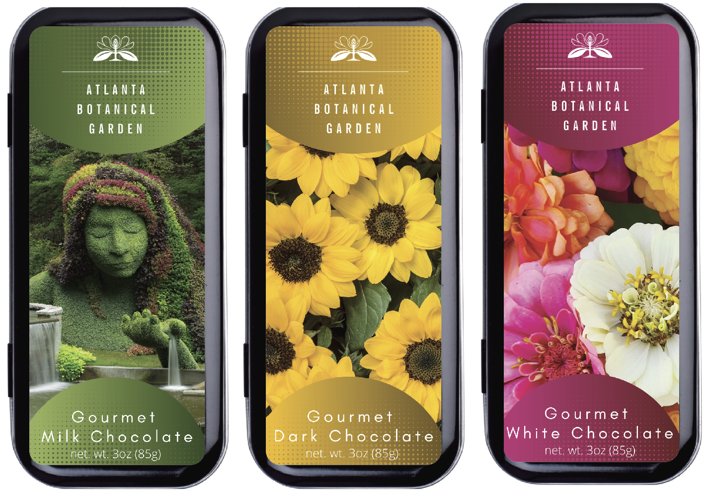 The San Francisco Chocolate Factory - Wholesale Chocolate Box - Custom-labeled 3oz Chocolate-filled Tin (144+ Tins @ $6.50)4