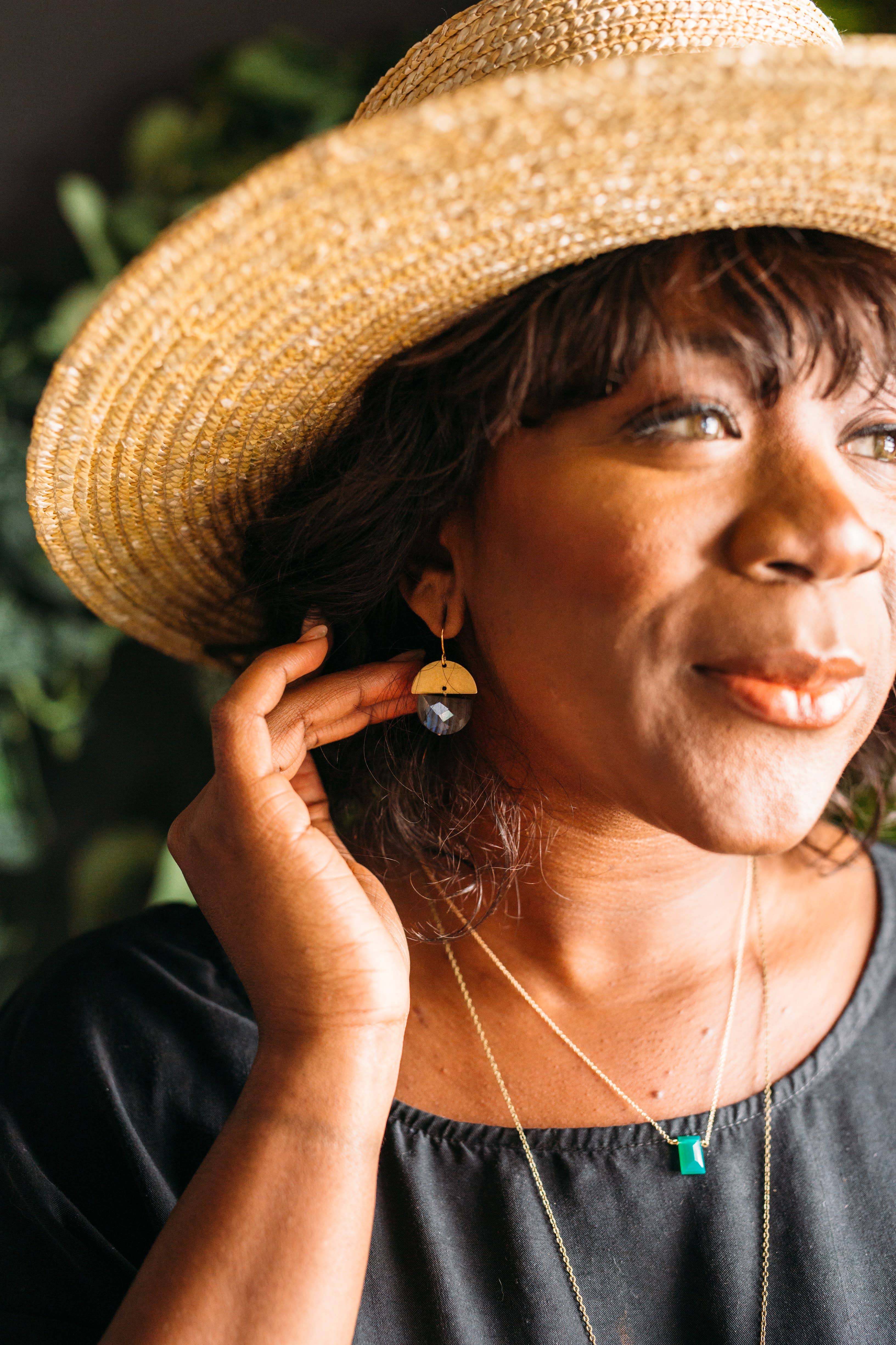 Crafts & Love - Wholesale Pendant/Charm Necklace - Forest Green Onyx Necklace2