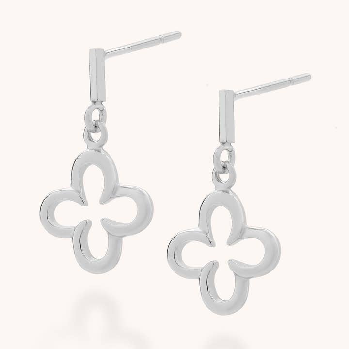 Boucles d'oreilles pendantes Clover pour la vente par Nellou
