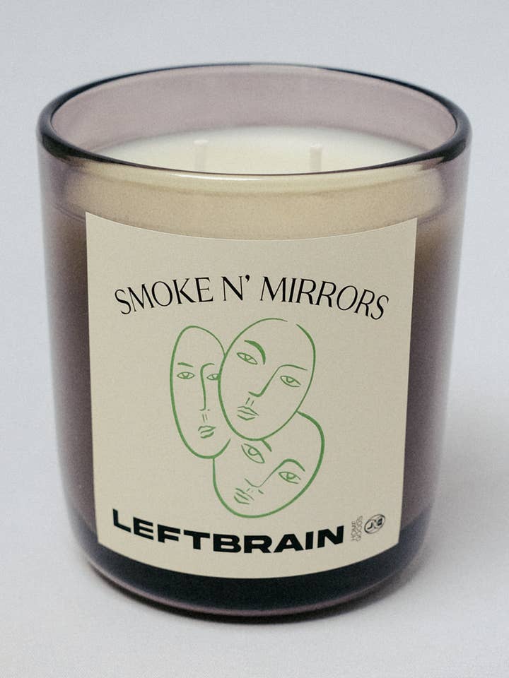 Smoke N' Mirrors 8oz Candle for wholesale by LeftBrain