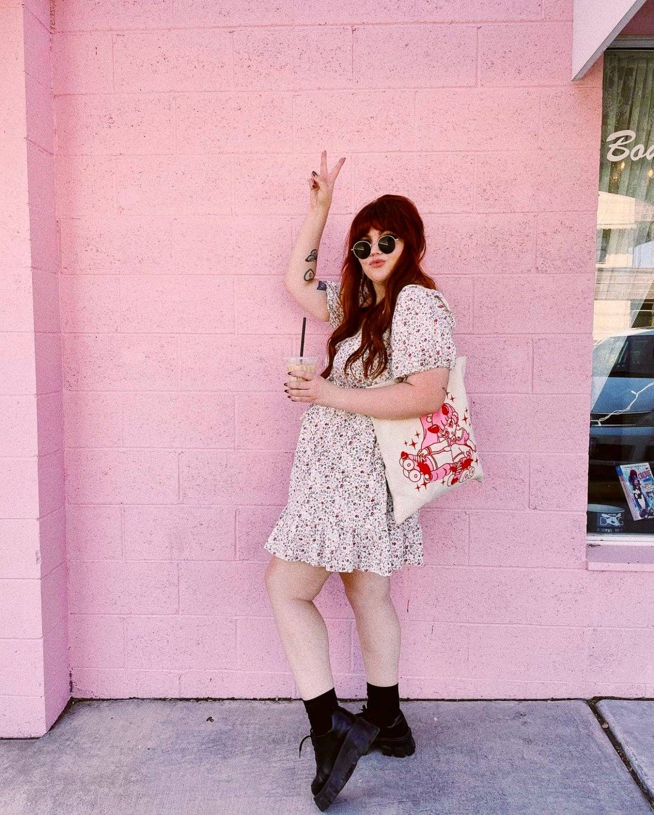 Mestiza Makes - Wholesale Tote Bag - Women's - Lovecore Skating Succubus Tote Bag1