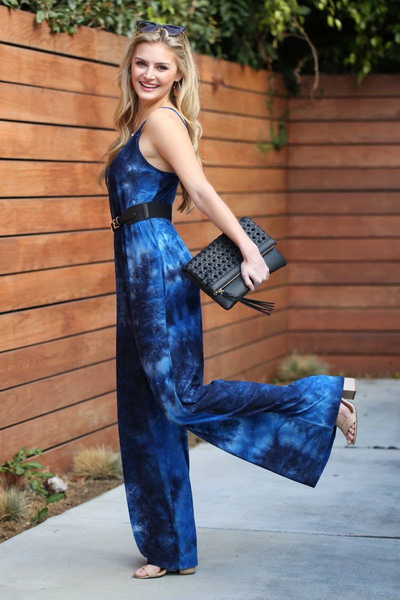 NINEXIS - Wholesale Jumpsuit - Women's - CWDMD810_LOOSE FIT SPAGHETTI STRAP POCKET JUMPSUIT9