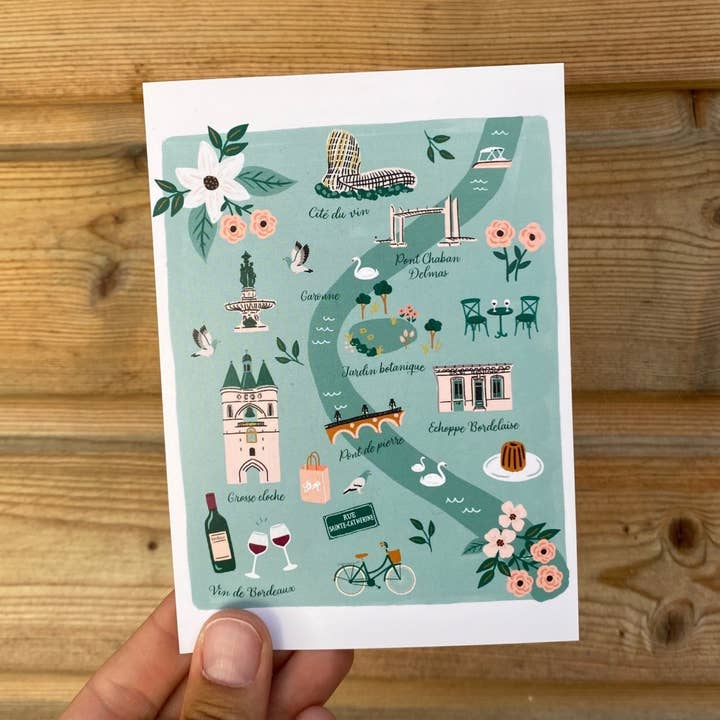 Bordeaux illustrated postcard and other Purchase Wholesale chinois vêtement bordeaux. Free Returns & Net 60 Terms on Faire trending on Faire.