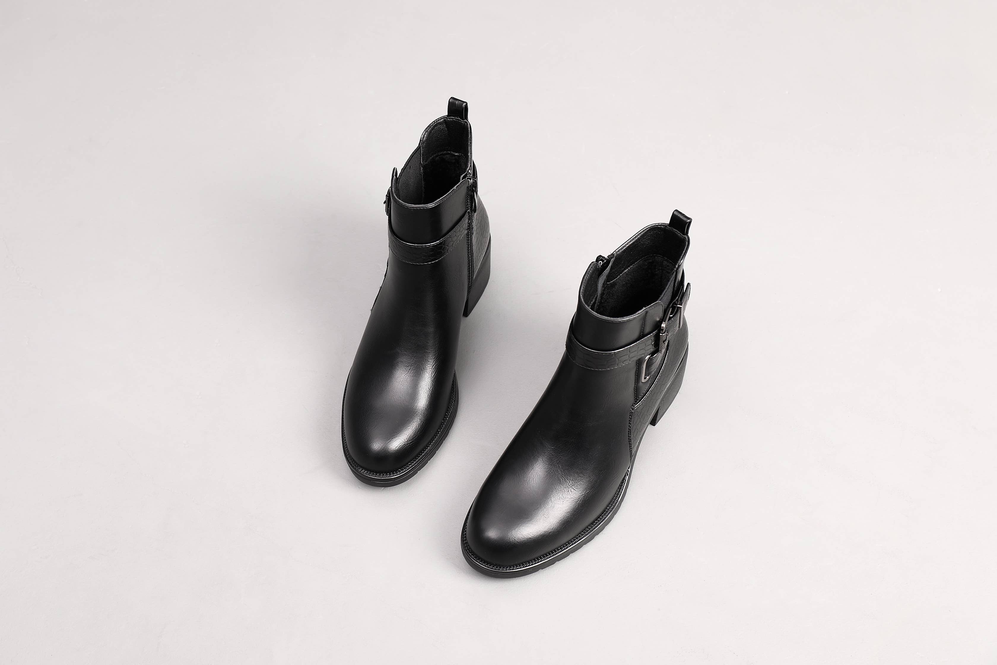 Top Staka - Wholesale Booties – Women's - A2351 Croc Mock Chic Ankle boots3