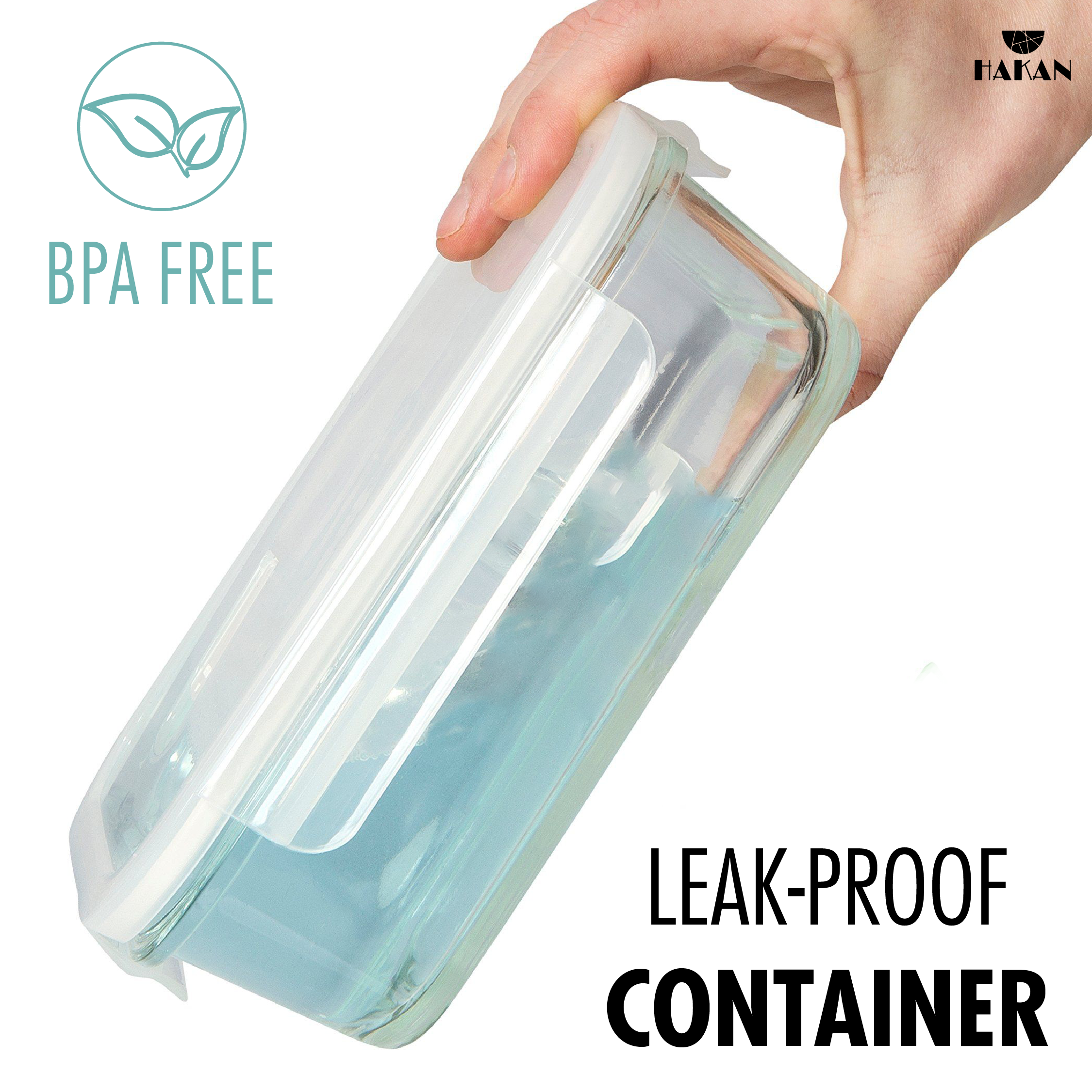 Hakan - Vendita all'ingrosso Contenitori per alimenti - Set di contenitori in vetro LAV con coperchi, 1 pz5