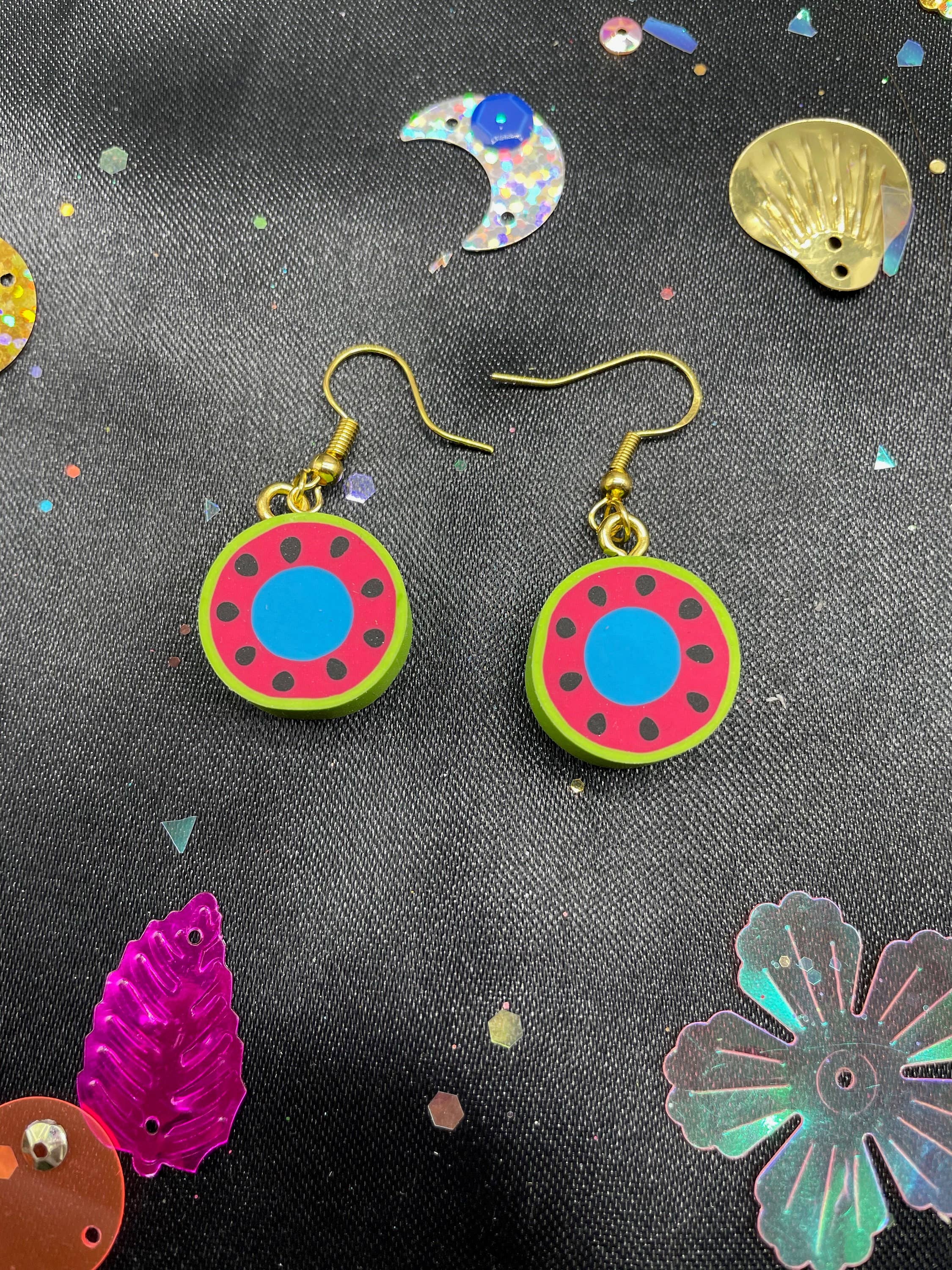 R59Creates - Wholesale Dangle Earrings - Mini Watermelon Tube Float Earrings!0