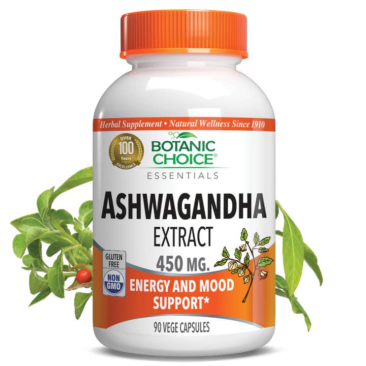 Botanic Choice Ashwagandha Extract 450 Mg - 90 Capsules for wholesale by Botanic Choice