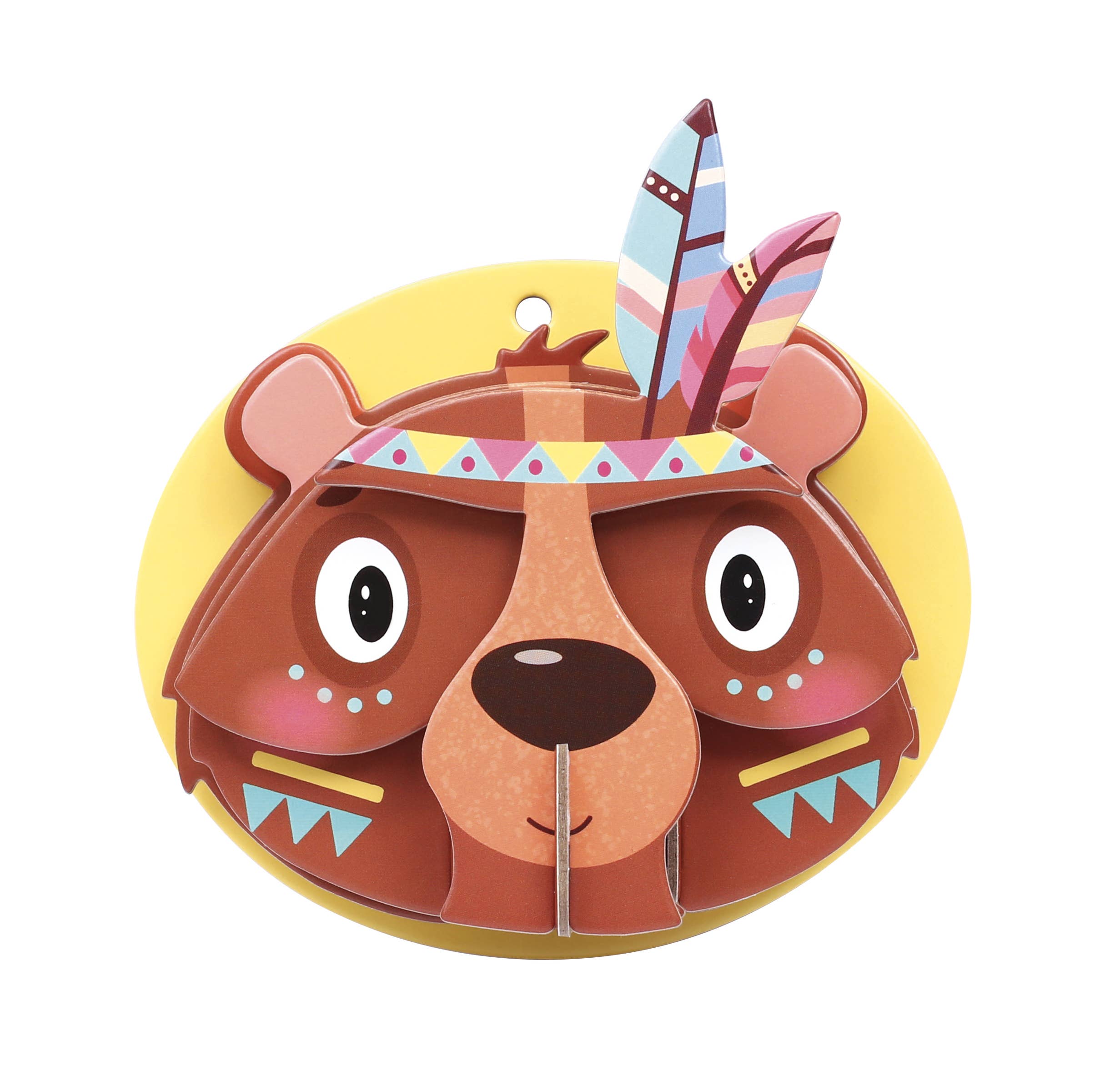 Graine Créative - Venta al por mayor Kit de manualidades - Niños - MAQUETA COLGANTE OSO 3D CARTÓN6
