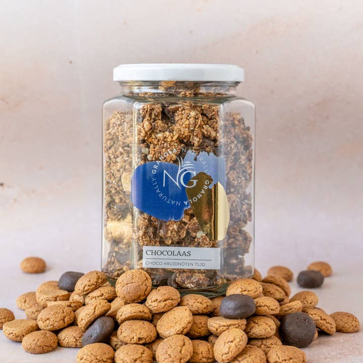 Naturally Granola - Wholesale Breakfast Cereal - Chocolaas Granola 1kg | Speculaas & Dark Chocolate1