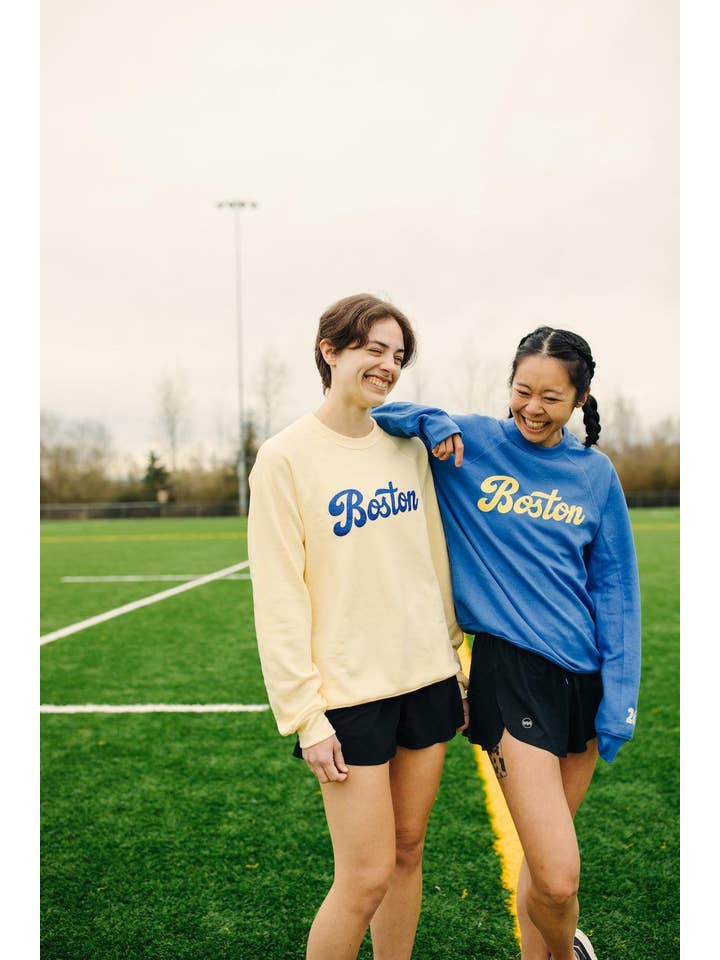 Yellow Boston Sweatshirt for wholesale on Faire4
