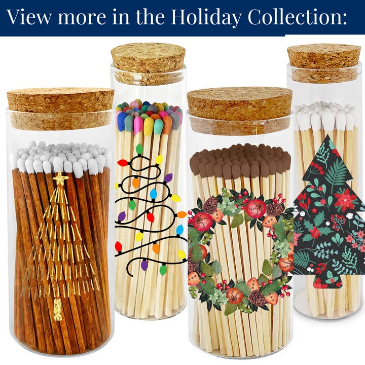 Thankful Greetings - Wholesale Matches - 2” Matches BoHo Cottage - Reindeer on Glass Mini Cloche