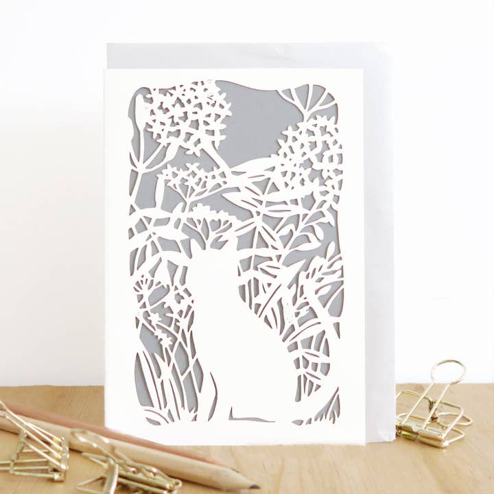 Katze blanko Karte, Katzengeburtstagskarte, Katzenliebhaber- für den Großhandel von Chow's Stories